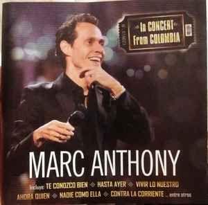 Capa do álbum "In Concert From Colombia", de Marc Anthony