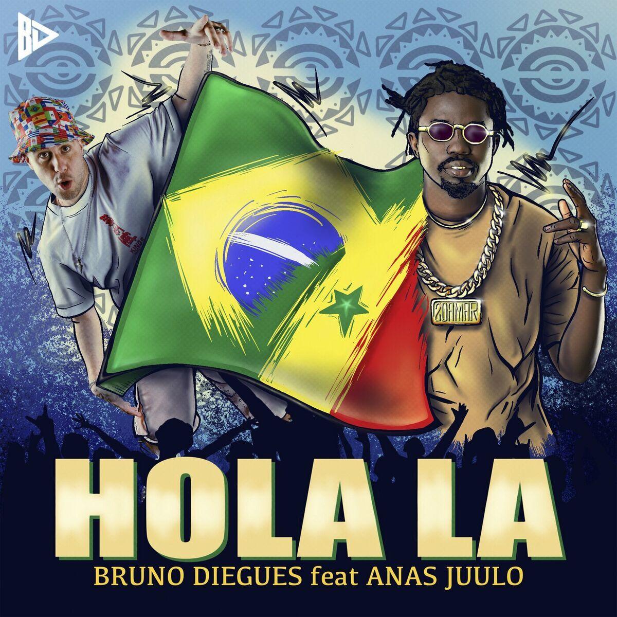 Portada de Sencillo/EP "Hola La ", de Bruno Diegues