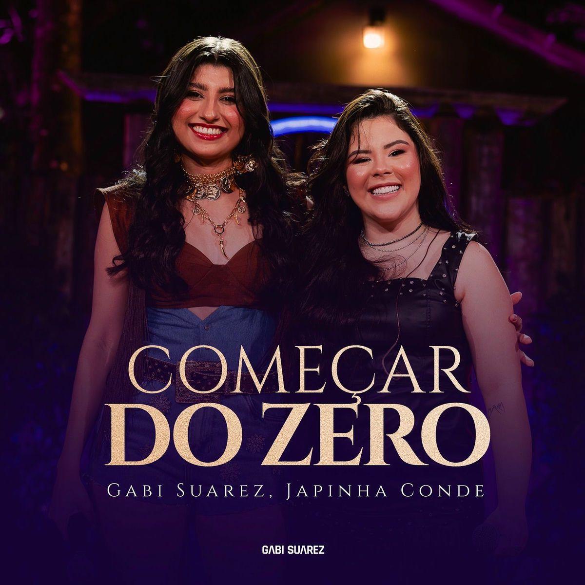 Portada de Sencillo/EP "Começar do zero (part. Japinha) (Ao Vivo)", de Gabi Suarez