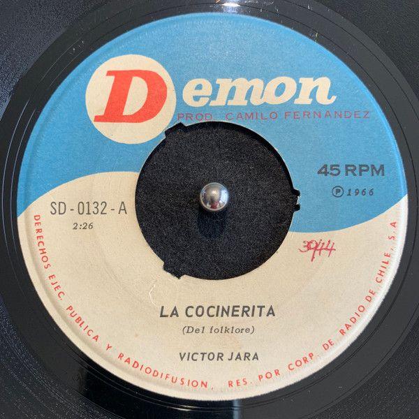 Portada de Sencillo/EP "La Cocinerita / El Cigarrito", de Victor Jara