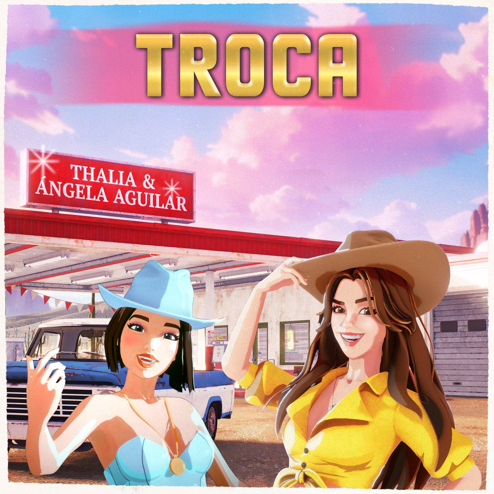 Capa do álbum "Troca", de Thalía