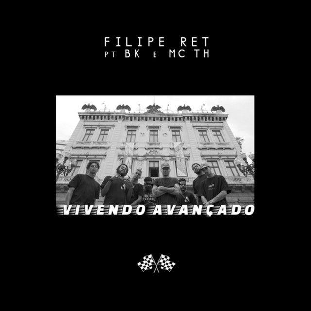 Capa do álbum "Vivendo Avançado", de Filipe Ret