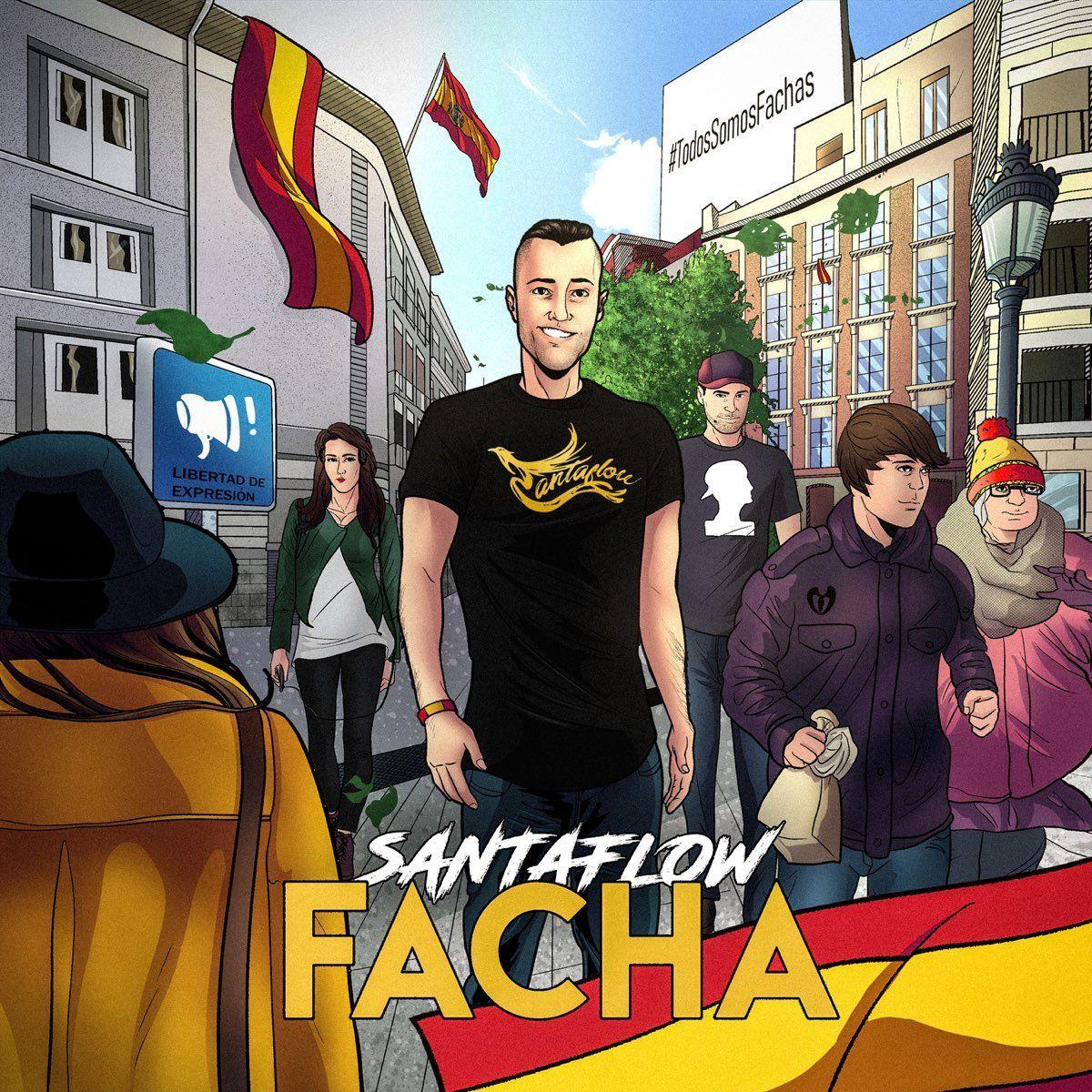 Capa do álbum "Facha", de Santaflow