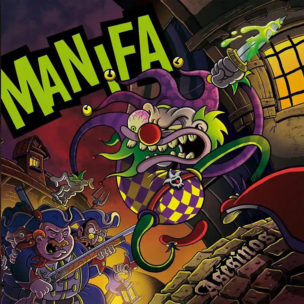 Album cover of "Asesinos" by Manifa