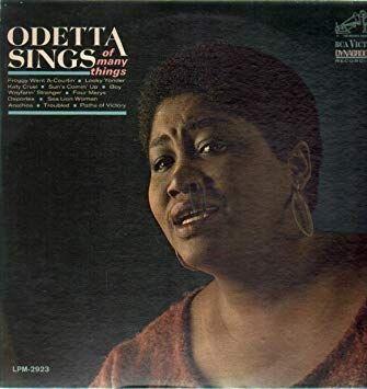 Capa do Álbum "Odetta Sings Many Things", de Odetta