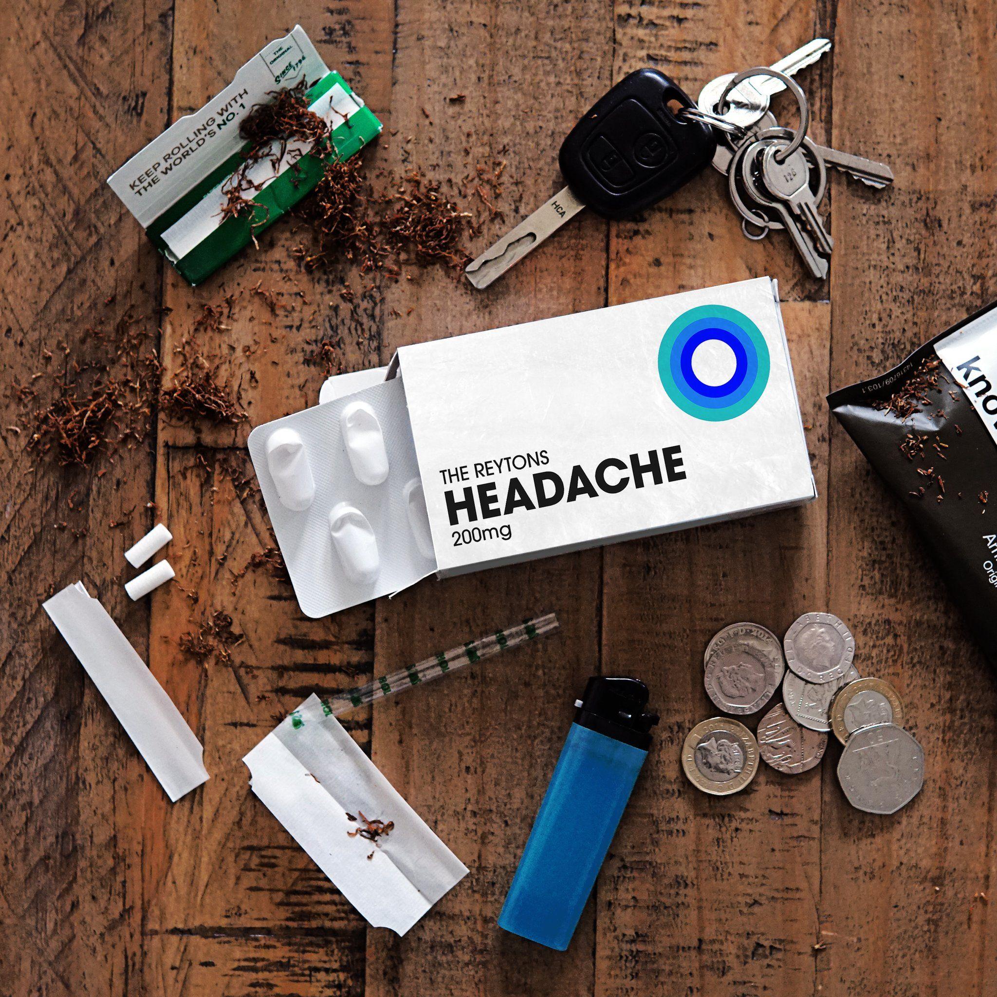 Portada de Sencillo/EP "Headache", de The Reytons