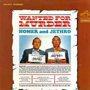 Portada del álbum "Wanted For Murder", de Homer & Jethro