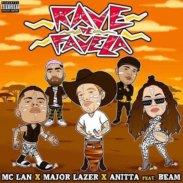 Portada del álbum "Rave de Favela (part. Major Lazer e MC Lan)", de Anitta