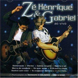 Portada de Álbum "Ao Vivo ", de Zé Henrique & Gabriel