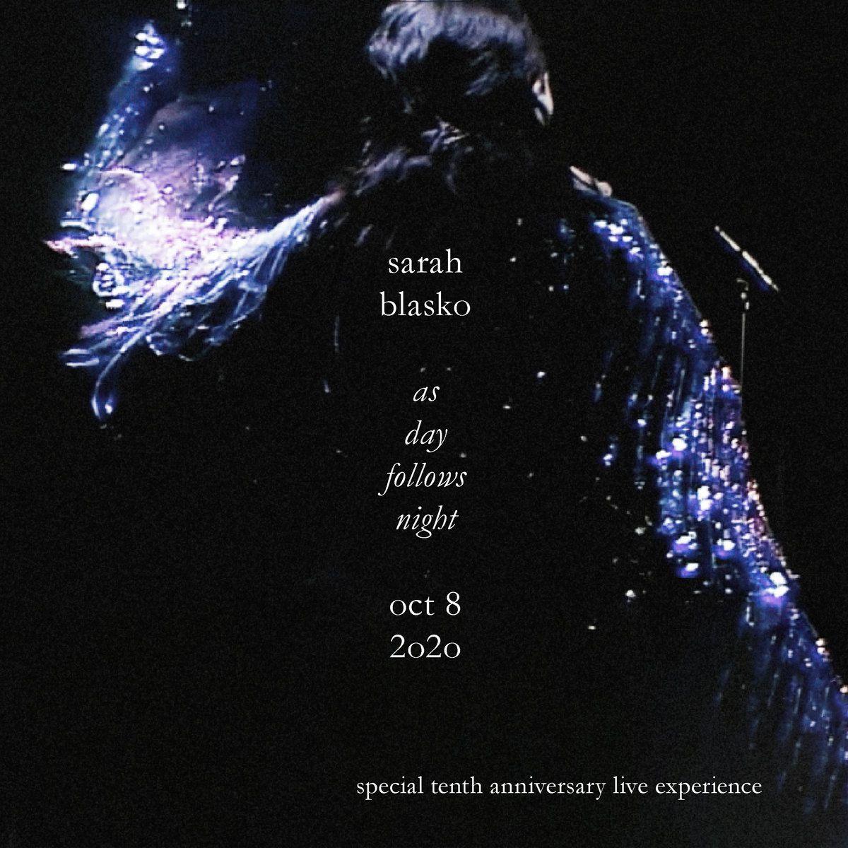 Portada de Álbum "As Day Follows Night Live (10th Anniversary Performance)", de Sarah Blasko