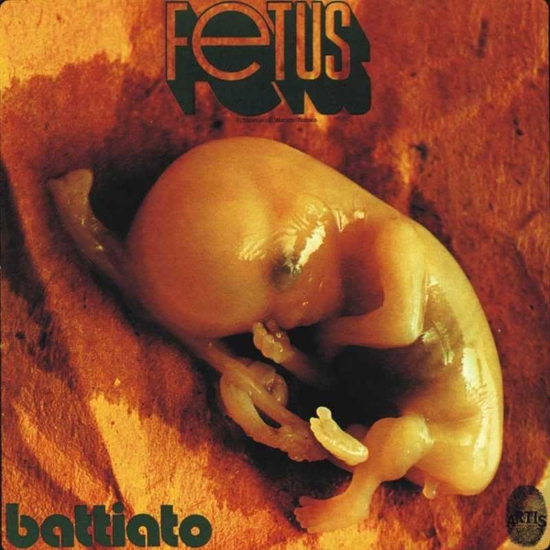 Portada del álbum "Fetus", de Franco Battiato