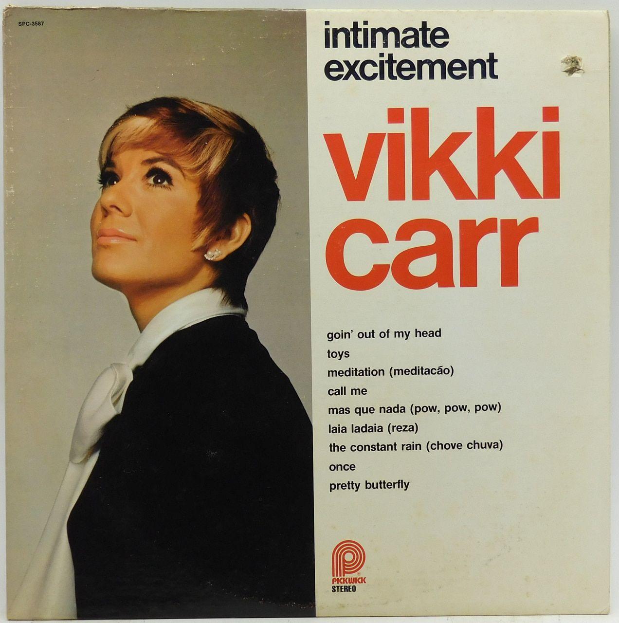 Portada del álbum "Intimate Excitement", de Vikki Carr
