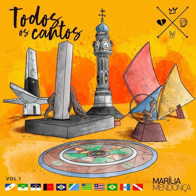 Capa do Álbum "Todos Os Cantos, Vol. 1 (Ao Vivo)", de Marília Mendonça