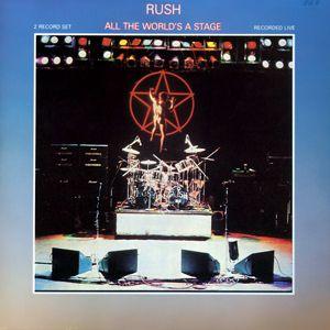 Portada del álbum "All The World Stage", de Rush