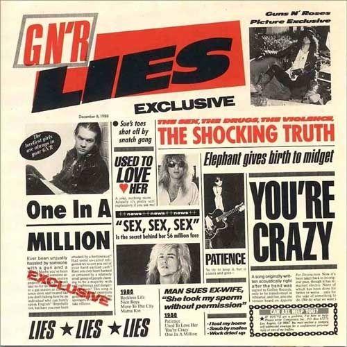 Portada de Álbum "G N' R Lies", de Guns N' Roses