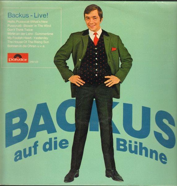 Portada de Álbum "Backus Auf Die Bühne", de Gus Backus