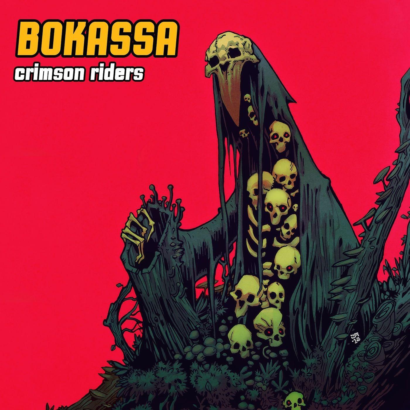 Portada de Álbum "Crimson Riders", de Bokassa