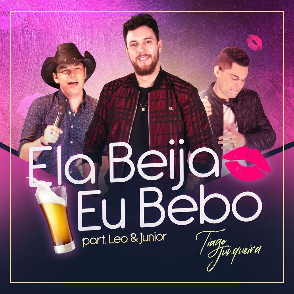 Capa do Single/EP "Ela Beija eu Bebo", de Tiago Junqueira