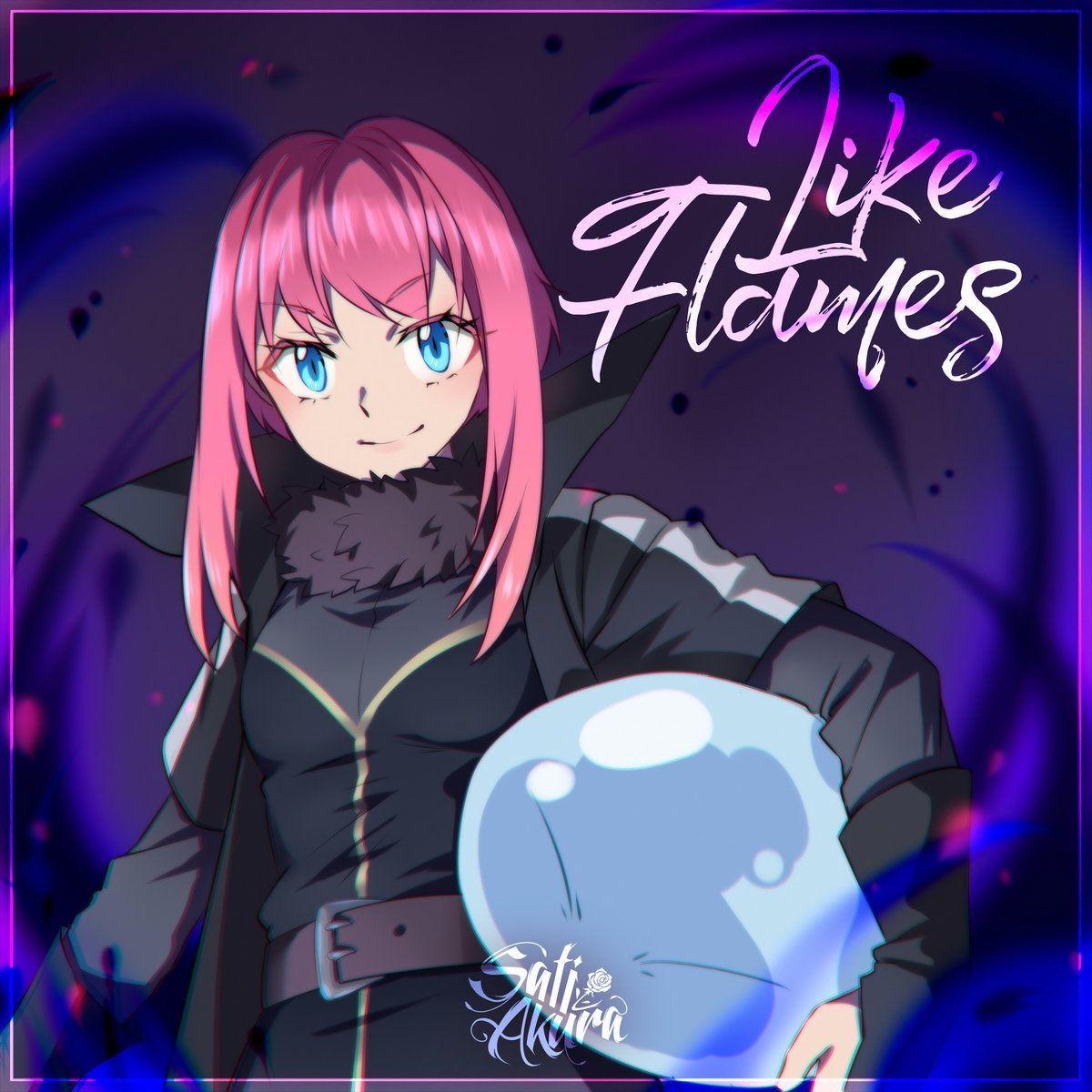 Capa do álbum "Like Flames (Russian Version)", de Sati Akura