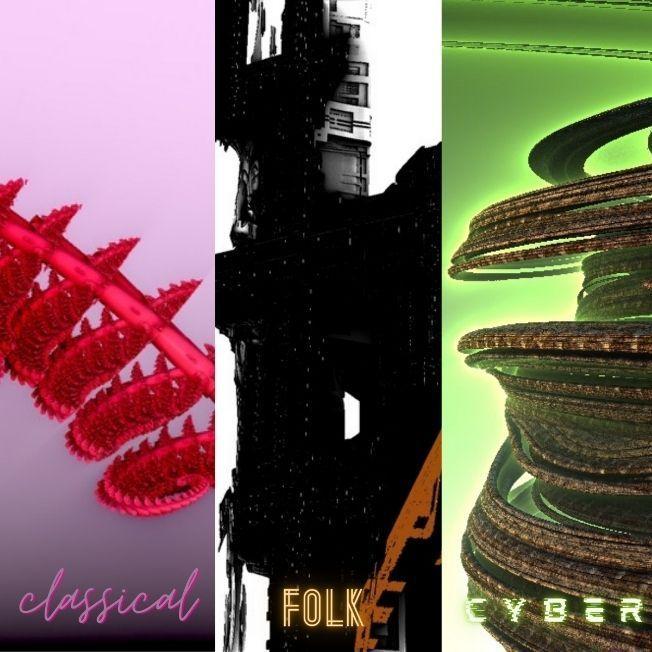 Capa do Álbum "Soundtrack: Classical/Folk/Cyber", de Thiago Atomic