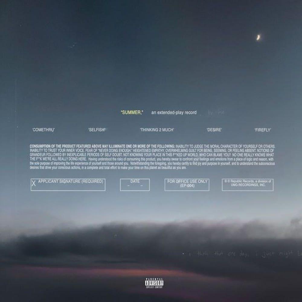 Portada de Sencillo/EP "summer,", de Jeremy Zucker