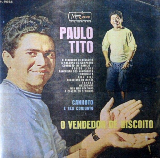 Portada de Álbum "O Vendedor de Biscoito", de Paulo Tito