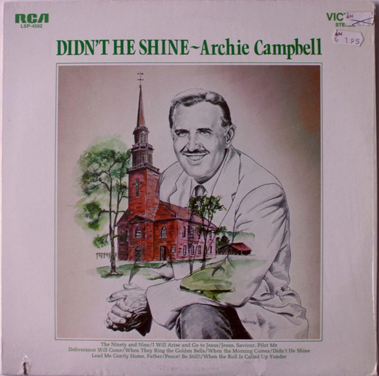 Portada de Álbum "Didn't He Shine", de Archie Campbell