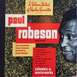 Portada de Álbum "A Robeson Recital Of Popular Favourites", de Paul Robeson