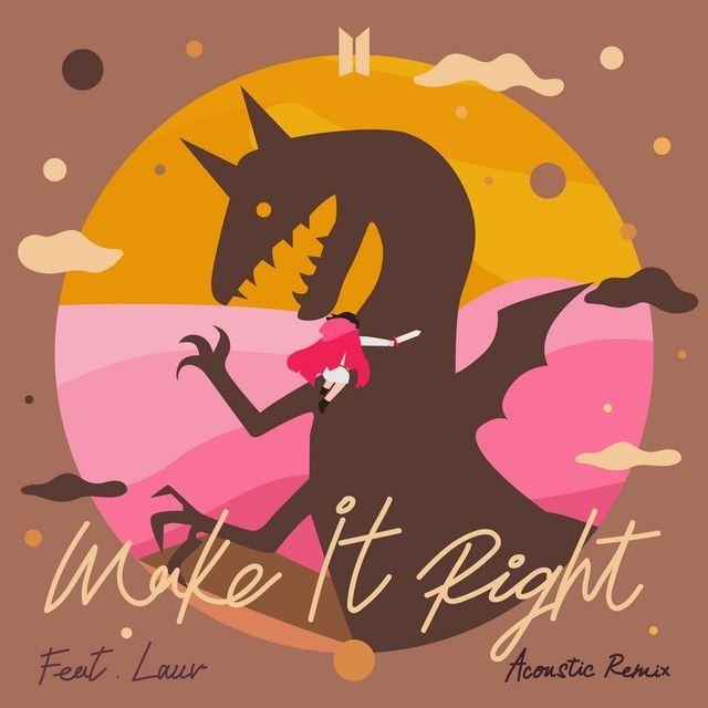 Portada de Sencillo/EP "Make It Right (feat. Lauv) [Acoustic Remix]", de BTS