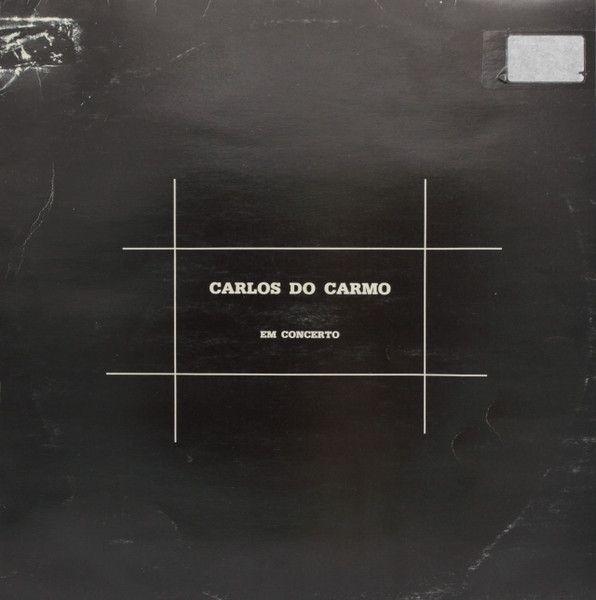 Portada del álbum "Em Concerto", de Carlos do Carmo