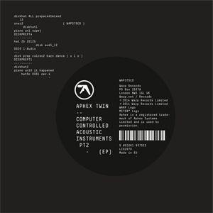 Portada del álbum "Computer Controlled Acoustic Instruments pt2", de Aphex Twin