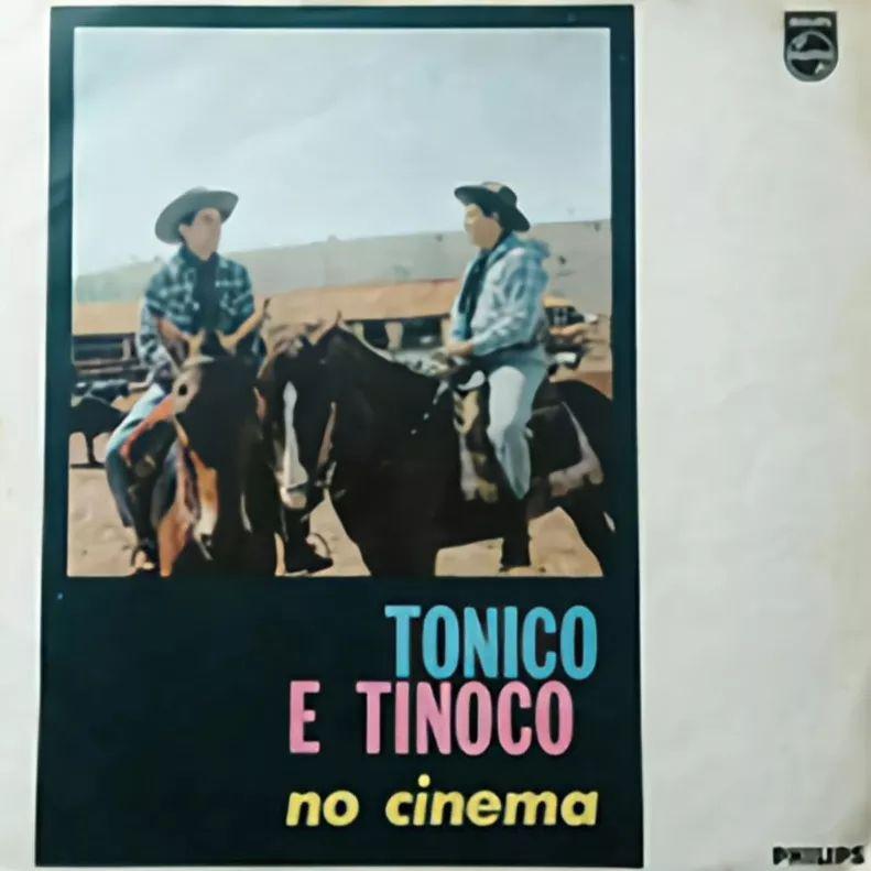 Portada del álbum "Tonico e Tinoco no Cinema", de Tonico e Tinoco