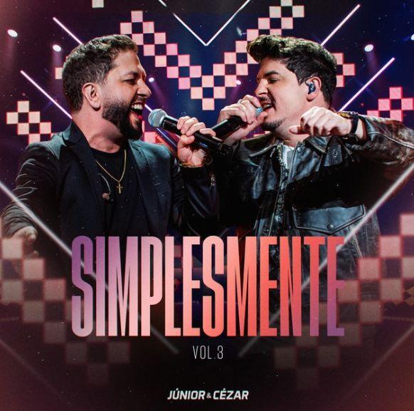 Capa do Álbum "Simplesmente (Ao Vivo / Vol. 3)", de Júnior e Cézar