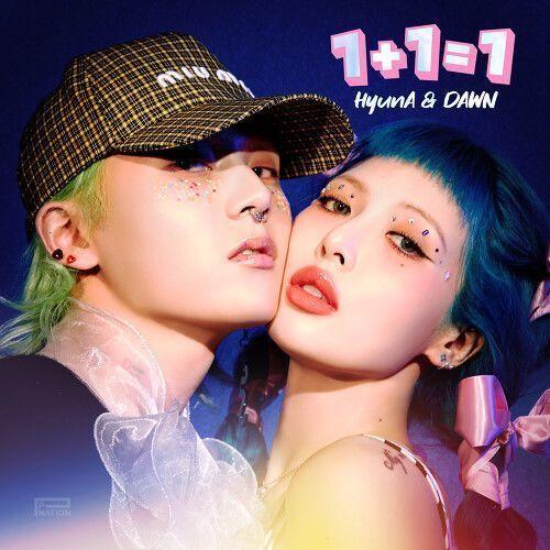 Portada de Sencillo/EP "1+1=1", de HyunA&DAWN