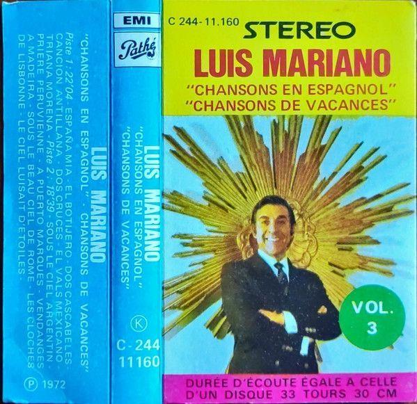 Portada de Álbum "Chansons en Espagnol / Chansons de Vacances", de Luis Mariano