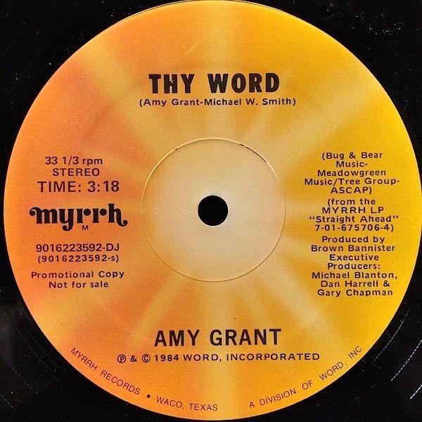 Portada del álbum "Thy Word", de Amy Grant