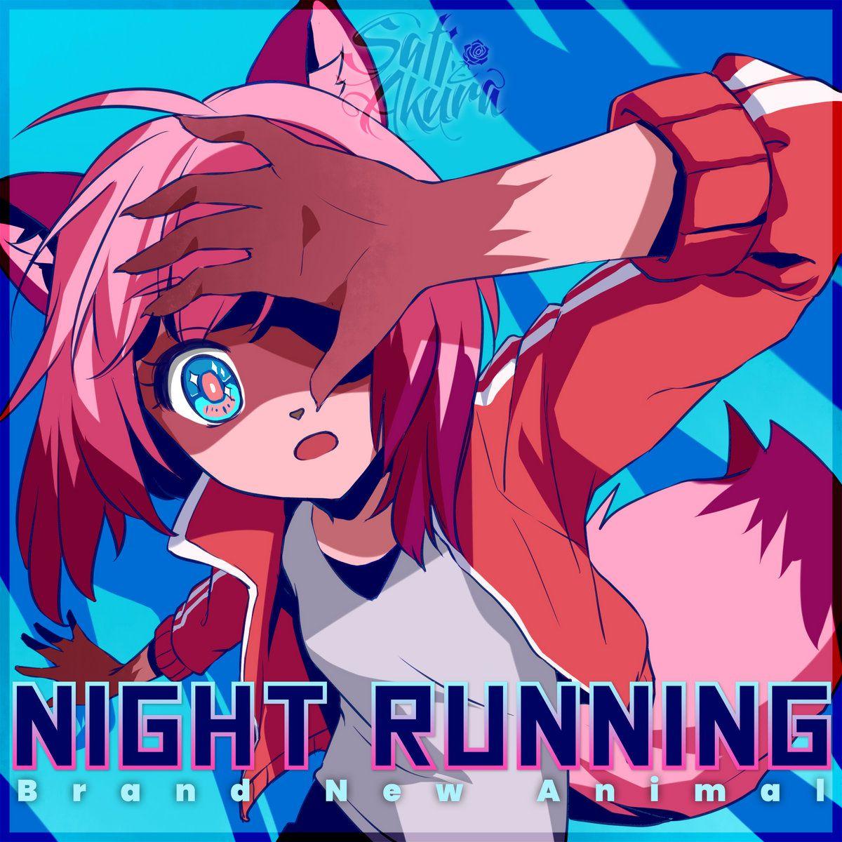 Portada del álbum "NIGHT RUNNING", de Sati Akura