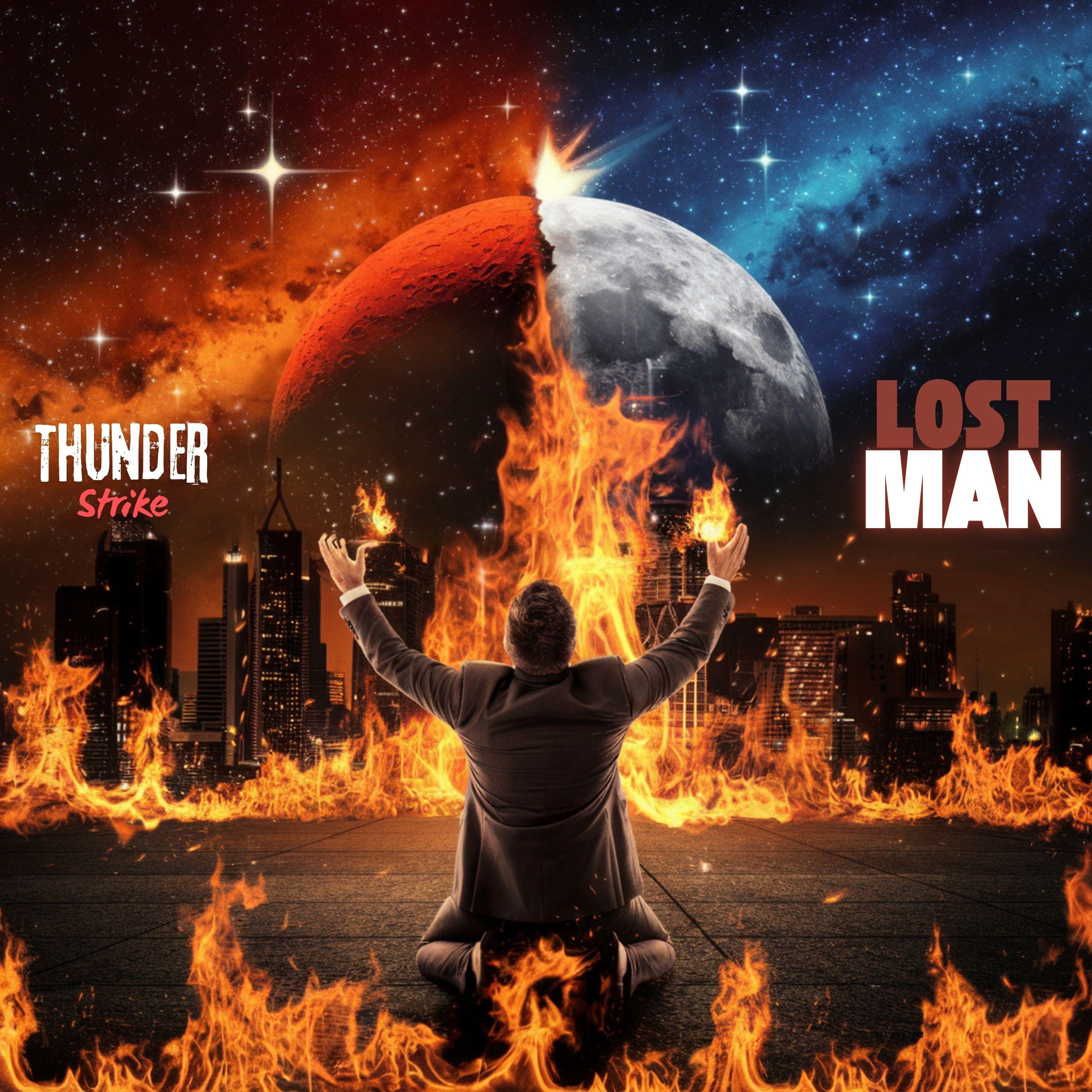 Album cover of "Lost Man" by Thunder Strike