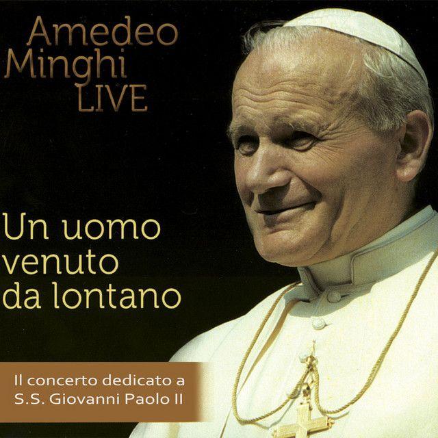 Portada del álbum "Un Uomo Venuto da Lontano", de Amedeo Minghi