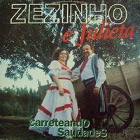 Portada de Álbum "Carreteando Saudades", de Zezinho e Julieta