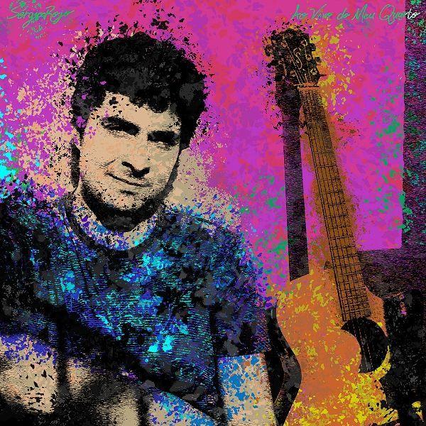 Capa do Álbum "Ao Vivo do Meu Quarto", de Sérgio Rojo