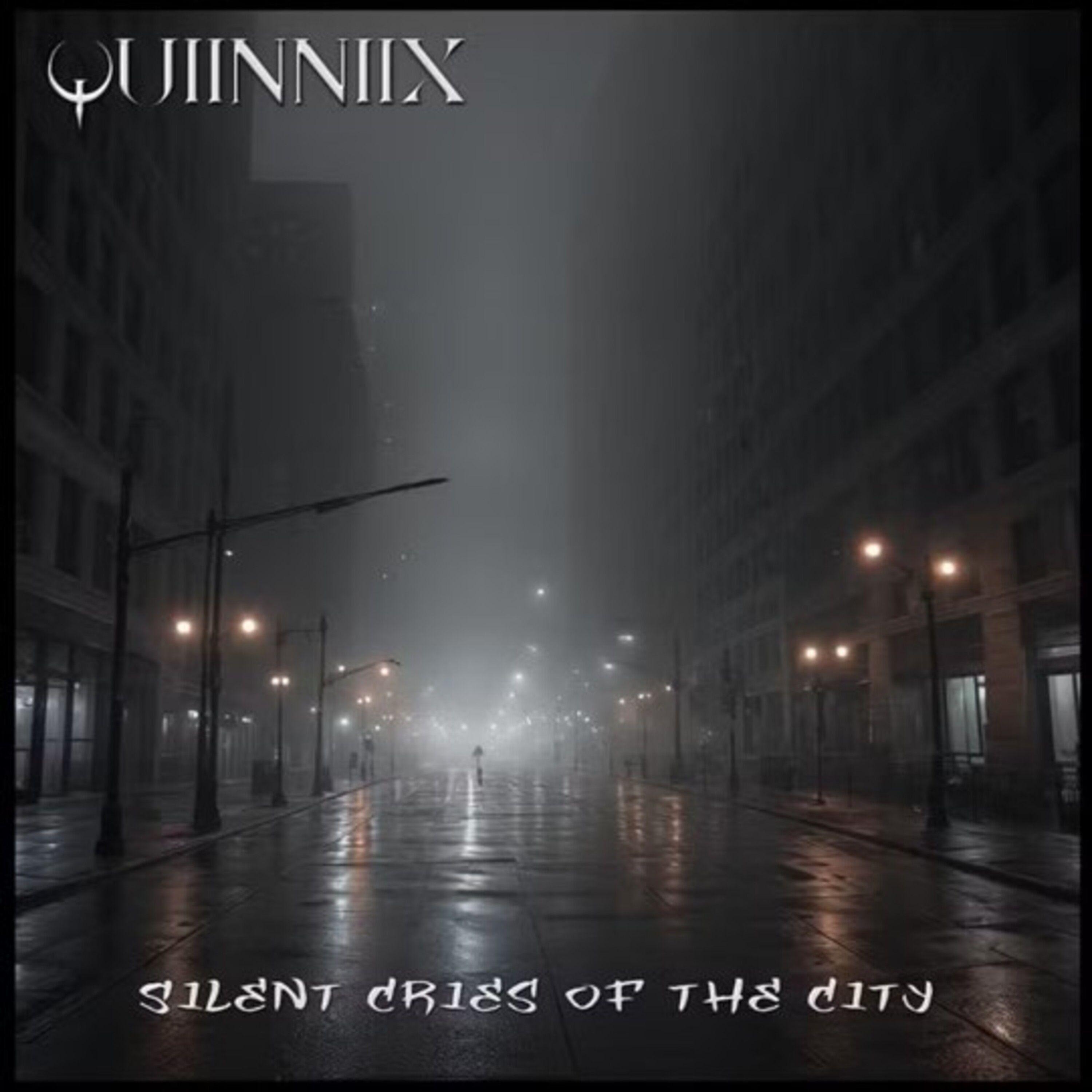 Capa do Single/EP "Silent Cries Of The City", de QuinniX