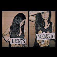 Portada del álbum "Acoustic EP", de Lights