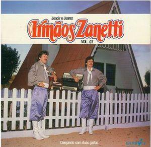 Portada de Álbum "Dancando Com Duas Gaitas", de Irmãos Zanetti