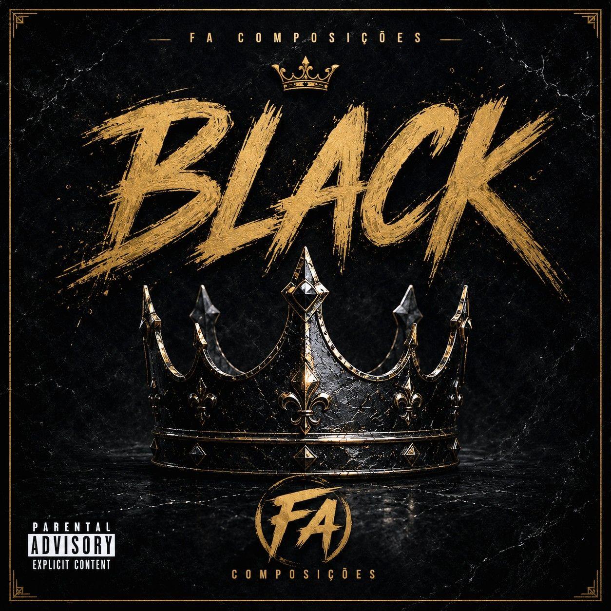 Portada del álbum "Black", de FA COMPOSIÇÕES