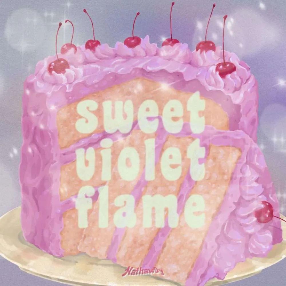 Portada de Sencillo/EP "Sweet Violet Flame", de hathaw9y