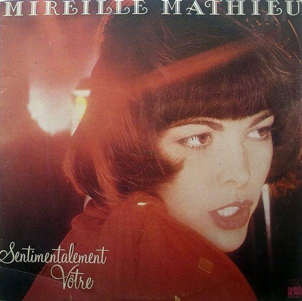 Portada del álbum "Sentimentalement Vôtre", de Mireille Mathieu