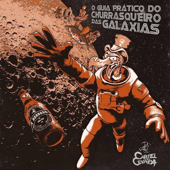 Capa do Single/EP "O Guia Prático do Churrasqueiro Das Galáxias", de Cartel da Cevada