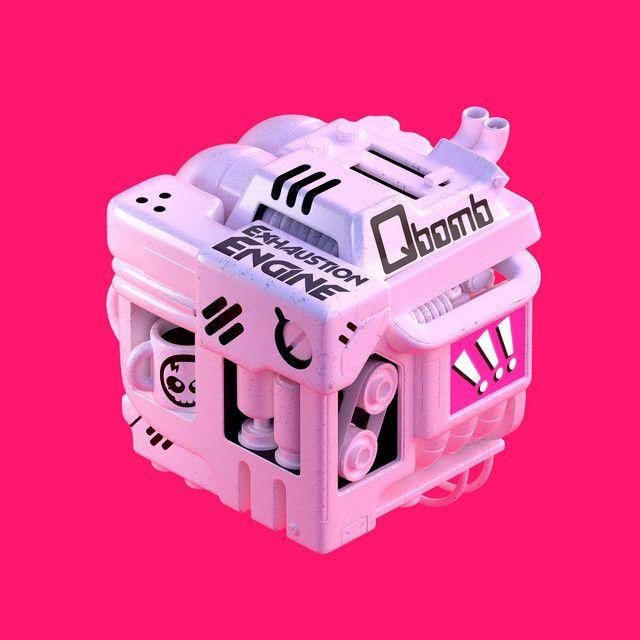 Capa do Single/EP "Exhaustion Engine", de Qbomb