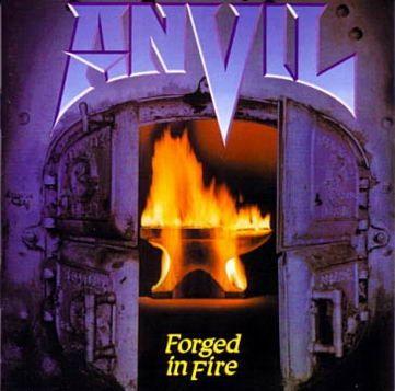 Album cover of "Forged In Fire" by Anvil